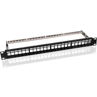 Helos 19 Modulträger Keystone 1 HE 24 Port, Entlastungsschiene, schwarz, Serverschrank Zubehör, Schwarz Helos 19 Modulträger Keystone 1 HE 24 Port, Entlastungsschiene, schwarz, Serverschrank Zubehör, Schwarz