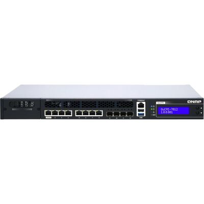 QNAP QuCPE-7012-D2123IT-8G Intel Xeon D-2123IT.5GbE RJ45 ports and 0GbE SFP+ ports 1x network, NAS, Schwarz QNAP QuCPE-7012-D2123IT-8G Intel Xeon D-2123IT.5GbE RJ45 ports and 0GbE SFP+ ports 1x network, NAS, Schwarz