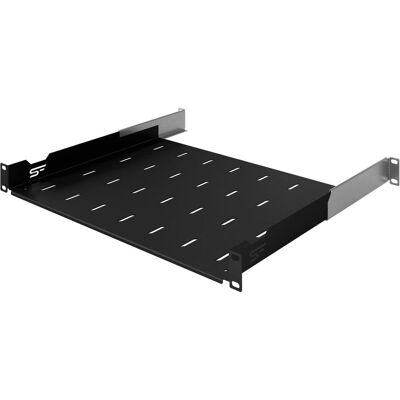 Stalflex Rack Shelf Regulated 19" 1U Black S-RSA19-1U-350B, Serverschrank Zubehör, Schwarz Stalflex Rack Shelf Regulated 19" 1U Black S-RSA19-1U-350B, Serverschrank Zubehör, Schwarz
