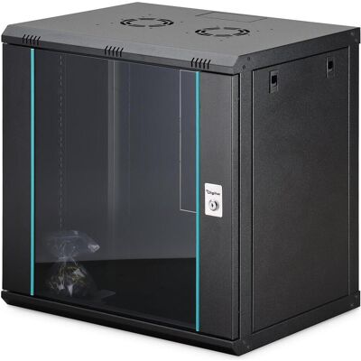 Digitus 12HE Wandgehäuse, Dynamic-N 600 x 450 mm, unmontiert, schwarz (12 HE, 19 Zoll Rack), Serverschrank, Schwarz Digitus 12HE Wandgehäuse, Dynamic-N 600 x 450 mm, unmontiert, schwarz (12 HE, 19 Zoll Rack), Serverschrank, Schwarz