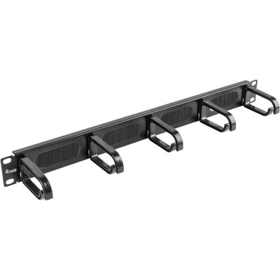 Equip 19" Kabelmanagement 5xPlastikringe Stahl 1U RAL9005, Serverschrank Zubehör, Schwarz Equip 19" Kabelmanagement 5xPlastikringe Stahl 1U RAL9005, Serverschrank Zubehör, Schwarz
