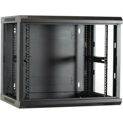 Dsit 9 HE Serverschrank, Wandgehäuse, mit Glastür (BxTxH) 600 x 450 x 500mm (9 HE, 19 Zoll Rack), Serverschrank, Schwarz Dsit 9 HE Serverschrank, Wandgehäuse, mit Glastür (BxTxH) 600 x 450 x 500mm (9 HE, 19 Zoll Rack), Serverschrank, Schwarz