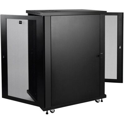 Eaton SmartRack 24U Mid-Depth Half-Height Rack Enclosure (24 HE, 19 Zoll Rack), Serverschrank, Schwarz Eaton SmartRack 24U Mid-Depth Half-Height Rack Enclosure (24 HE, 19 Zoll Rack), Serverschrank, Schwarz