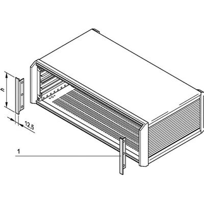 Schroff Blende vorne, zur EMV-Schirmung - SEITL.BLENDE 4HE PROPAC/PRO, Serverschrank Zubehör Schroff Blende vorne, zur EMV-Schirmung - SEITL.BLENDE 4HE PROPAC/PRO, Serverschrank Zubehör
