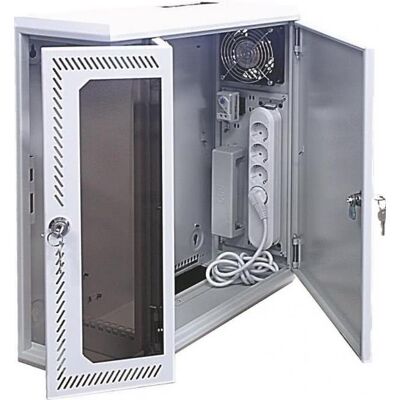 Schweitzer 19" MultiFix 3HE MF10 03100 555x525x200 RAL7035 (3 HE, 19 Zoll Rack), Serverschrank, Grau Schweitzer 19" MultiFix 3HE MF10 03100 555x525x200 RAL7035 (3 HE, 19 Zoll Rack), Serverschrank, Grau