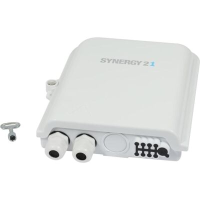 Synergy 21 FTTH Wandgehäuse, IP65, 2xEingang/ 8xAusgang (19 Zoll Rack), Serverschrank, Weiss Synergy 21 FTTH Wandgehäuse, IP65, 2xEingang/ 8xAusgang (19 Zoll Rack), Serverschrank, Weiss
