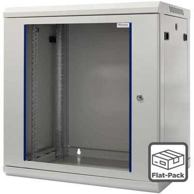 Wirewin 19/ Wandschrank, einteilig, Pro 3nd Generation, Flat-Pack, 600x450mm, hellgrau (12 HE, 19 Zoll Rack), Serverschrank, Grau Wirewin 19/ Wandschrank, einteilig, Pro 3nd Generation, Flat-Pack, 600x450mm, hellgrau (12 HE, 19 Zoll Rack), Serverschrank, Grau