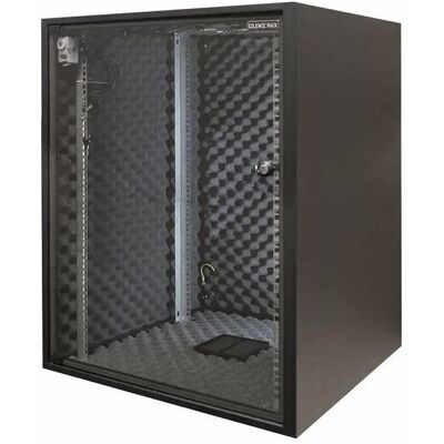 Silence Rack Office schallgedämmter Serverschrank 19", 15 HE, 600 x 800 mm, schwarz RAL 9005 (15 HE, 19 Zoll Rack), Serverschrank, Schwarz Silence Rack Office schallgedämmter Serverschrank 19", 15 HE, 600 x 800 mm, schwarz RAL 9005 (15 HE, 19 Zoll Rack), Serverschrank, Schwarz