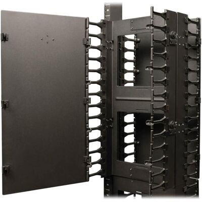 Eaton SmartRack 12Zoll 30,48cm Width High Capacity Vertical Cable Manager - Double finger, Serverschrank Zubehör, Schwarz Eaton SmartRack 12Zoll 30,48cm Width High Capacity Vertical Cable Manager - Double finger, Serverschrank Zubehör, Schwarz