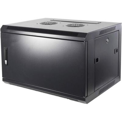 Dsit 6 HE Serverschrank, Wandgehäuse, mit Metalltür (BxTxH) 600 x 450 x 367mm (6 HE, 19 Zoll Rack), Serverschrank, Schwarz Dsit 6 HE Serverschrank, Wandgehäuse, mit Metalltür (BxTxH) 600 x 450 x 367mm (6 HE, 19 Zoll Rack), Serverschrank, Schwarz