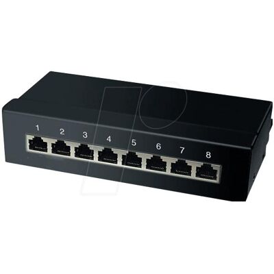 Shiverpeaks SHVP 75067 - Patchpanel 8 Ports Cat.6a - Patch Panel Shiverpeaks SHVP 75067 - Patchpanel 8 Ports Cat.6a - Patch Panel
