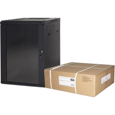 Link Zubehör LK1915UNF 15U-Rack, Wandmontage, schwarz (15 HE, 19 Zoll Rack), Serverschrank, Schwarz Link Zubehör LK1915UNF 15U-Rack, Wandmontage, schwarz (15 HE, 19 Zoll Rack), Serverschrank, Schwarz