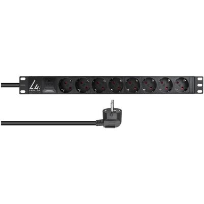 Lanview 19" Rack mount power strip, Serverschrank Zubehör, Schwarz Lanview 19" Rack mount power strip, Serverschrank Zubehör, Schwarz
