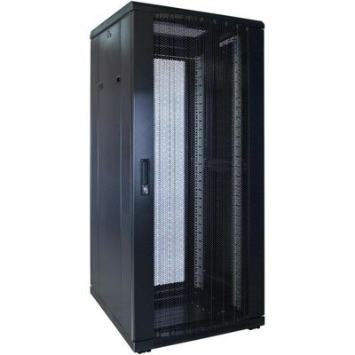 Dsit 27 HE 19” Serverschrank, mit perforierter Fronttür (BxTxH) 600 x 600 x 1400mm (27 HE, 19 Zoll Rack), Serverschrank, Schwarz Dsit 27 HE 19” Serverschrank, mit perforierter Fronttür (BxTxH) 600 x 600 x 1400mm (27 HE, 19 Zoll Rack), Serverschrank, Schwarz