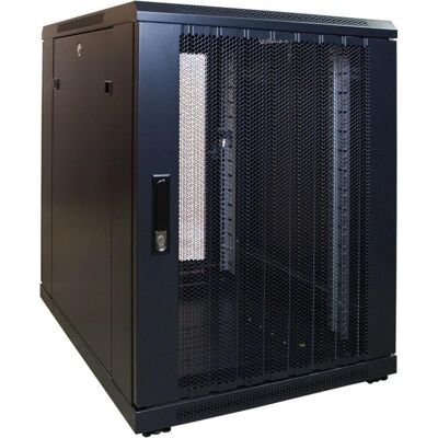 Dsit 15 HE, kleiner Serverschrank, mit perforierter Fronttür (BxTxH) 600 x 800 x 860 mm (15 HE, 19 Zoll Rack), Serverschrank, Schwarz Dsit 15 HE, kleiner Serverschrank, mit perforierter Fronttür (BxTxH) 600 x 800 x 860 mm (15 HE, 19 Zoll Rack), Serverschrank, Schwarz
