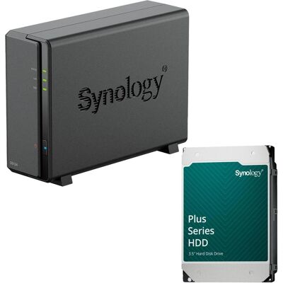 Synology DiskStation DS124 1 Einschub NAS-Server Leergehäuse + 1x Plus 3.5"" SATA 6Gb/s..., NAS, Schwarz Synology DiskStation DS124 1 Einschub NAS-Server Leergehäuse + 1x Plus 3.5"" SATA 6Gb/s..., NAS, Schwarz