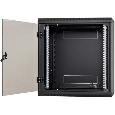 Triton 12U Wandschrank (B)600x(T)595 mit perforierten Türen schwarz (12 HE, 19 Zoll Rack), Serverschrank, Schwarz Triton 12U Wandschrank (B)600x(T)595 mit perforierten Türen schwarz (12 HE, 19 Zoll Rack), Serverschrank, Schwarz