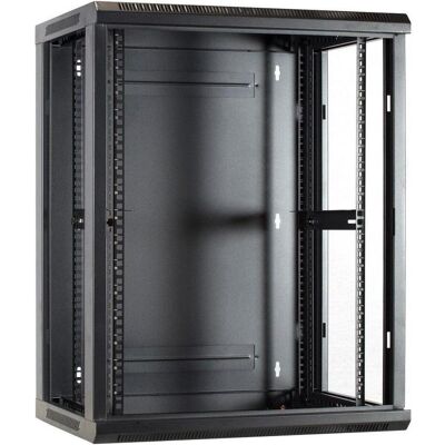 Dsit 15 HE Serverschrank, Wandgehäuse, mit Glastür (BxTxH) 600 x 450 x 770 mm (15 HE, 19 Zoll Rack), Serverschrank, Schwarz Dsit 15 HE Serverschrank, Wandgehäuse, mit Glastür (BxTxH) 600 x 450 x 770 mm (15 HE, 19 Zoll Rack), Serverschrank, Schwarz