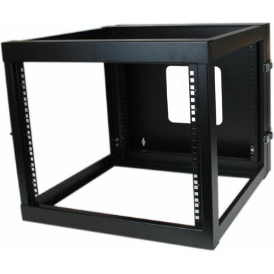 StarTech 8 HE offenes 19 Zoll Server Rack mit Scharnier - 55cm tief (8 HE, 19 Zoll Rack), Serverschrank, Schwarz StarTech 8 HE offenes 19 Zoll Server Rack mit Scharnier - 55cm tief (8 HE, 19 Zoll Rack), Serverschrank, Schwarz