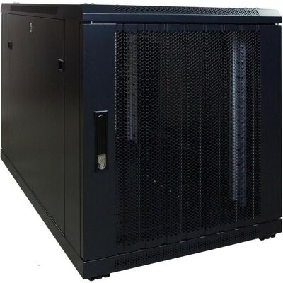 Dsit 12 HE, kleiner Serverschrank, mit perforierter Fronttür (BxTxH) 600 x 1000 x 720 mm (12 HE, 19 Zoll Rack), Serverschrank, Schwarz Dsit 12 HE, kleiner Serverschrank, mit perforierter Fronttür (BxTxH) 600 x 1000 x 720 mm (12 HE, 19 Zoll Rack), Serverschrank, Schwarz