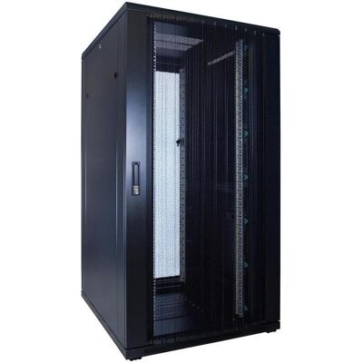Dsit 32 HE 19” Serverschrank, mit perforierter Fronttür (BxTxH) 800 x 1200 x 1600mm (32 HE, 19 Zoll Rack), Serverschrank, Schwarz Dsit 32 HE 19” Serverschrank, mit perforierter Fronttür (BxTxH) 800 x 1200 x 1600mm (32 HE, 19 Zoll Rack), Serverschrank, Schwarz