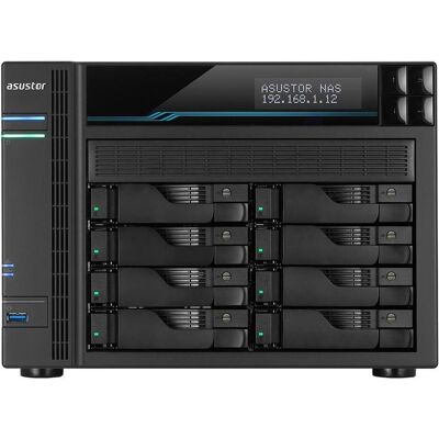 Asustor Lockerstor 10 AS6510T (0 TB), NAS, Schwarz Asustor Lockerstor 10 AS6510T (0 TB), NAS, Schwarz
