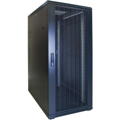 Dsit 27 HE 19” Serverschrank, mit perforierter Fronttür (BxTxH) 600 x 1000 x 1400mm (27 HE, 19 Zoll Rack), Serverschrank, Schwarz Dsit 27 HE 19” Serverschrank, mit perforierter Fronttür (BxTxH) 600 x 1000 x 1400mm (27 HE, 19 Zoll Rack), Serverschrank, Schwarz