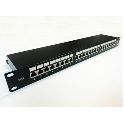 OEM Patchpanel 24p. Cat6A STP 1U ausgestattet schwarz, Server Zubehör, Schwarz OEM Patchpanel 24p. Cat6A STP 1U ausgestattet schwarz, Server Zubehör, Schwarz
