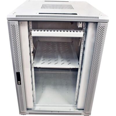 Allnet B800 / T800mm Lichtgrau 22HE Serverschrank mit Glastür Allnet B800 / T800mm Lichtgrau 22HE Serverschrank mit Glastür