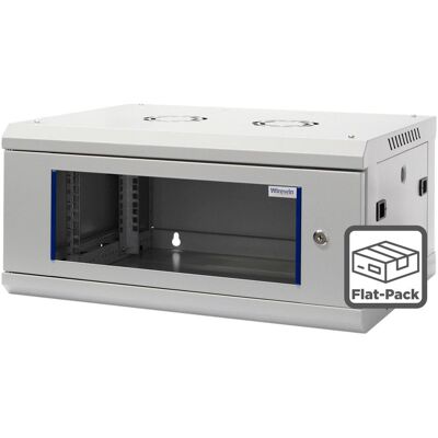 Wirewin 19/ Wandschrank, einteilig, Pro 3nd Generation, Flat-Pack, 600x450mm, hellgrau (4 HE, 19 Zoll Rack), Serverschrank, Grau Wirewin 19/ Wandschrank, einteilig, Pro 3nd Generation, Flat-Pack, 600x450mm, hellgrau (4 HE, 19 Zoll Rack), Serverschrank, Grau