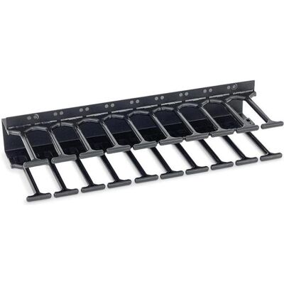 Triton RAB-VP-H10-X1 - Kabelführungspanel 10 HE, Kammschiene zweireihig, Serverschrank Zubehör, Schwarz Triton RAB-VP-H10-X1 - Kabelführungspanel 10 HE, Kammschiene zweireihig, Serverschrank Zubehör, Schwarz