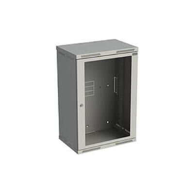 Solarix Rozvaděč nástěnný SENSA 18U 400mm, dveře sklo, RAL 7035, SENSA-18U-64-11-G (18 HE, 19 Zoll Rack), Serverschrank, Grau Solarix Rozvaděč nástěnný SENSA 18U 400mm, dveře sklo, RAL 7035, SENSA-18U-64-11-G (18 HE, 19 Zoll Rack), Serverschrank, Grau