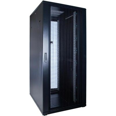 Dsit 37 HE 19” Serverschrank, mit perforierter Fronttür (BxTxH) 800 x 1000 x 1800mm (37 HE, 19 Zoll Rack), Serverschrank, Schwarz Dsit 37 HE 19” Serverschrank, mit perforierter Fronttür (BxTxH) 800 x 1000 x 1800mm (37 HE, 19 Zoll Rack), Serverschrank, Schwarz