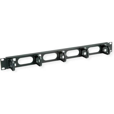 Conteg 19 Wire Management Panel with Plastic Hooks, Serverschrank Zubehör, Schwarz Conteg 19 Wire Management Panel with Plastic Hooks, Serverschrank Zubehör, Schwarz