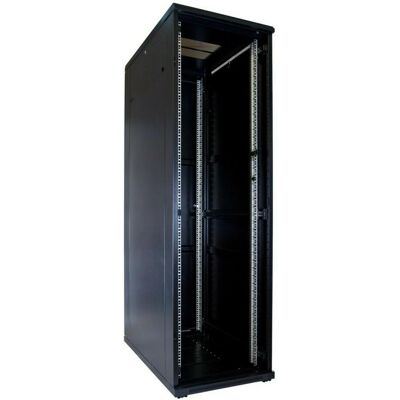 Dsit 42 HE 19” Serverschrank, mit Glastür (BxTxH) 600 x 1000 x 2000mm (42 HE, 19 Zoll Rack), Serverschrank, Schwarz Dsit 42 HE 19” Serverschrank, mit Glastür (BxTxH) 600 x 1000 x 2000mm (42 HE, 19 Zoll Rack), Serverschrank, Schwarz