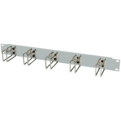 Allnet 19"zbh. Kabelführungsplatte, 1HE, Metall mit 5 grossen Bügeln Lichtgrau, Serverschrank Zubehör, Grau Allnet 19"zbh. Kabelführungsplatte, 1HE, Metall mit 5 grossen Bügeln Lichtgrau, Serverschrank Zubehör, Grau