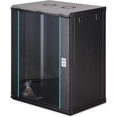 Digitus 16HE Wandgehäuse, Dynamic-N 600 x 450 mm, unmontiert, schwarz (16 HE, 19 Zoll Rack), Serverschrank, Schwarz Digitus 16HE Wandgehäuse, Dynamic-N 600 x 450 mm, unmontiert, schwarz (16 HE, 19 Zoll Rack), Serverschrank, Schwarz