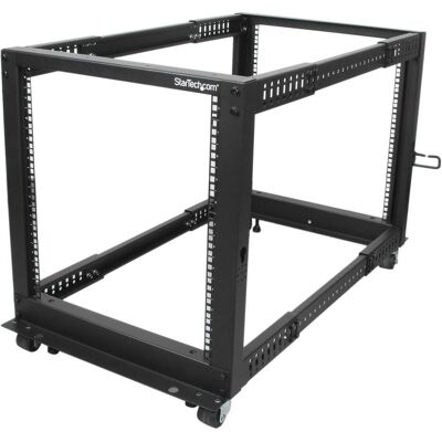 StarTech 12HE 4 Pfosten Open Frame (12 HE, 19 Zoll Rack), Serverschrank, Schwarz StarTech 12HE 4 Pfosten Open Frame (12 HE, 19 Zoll Rack), Serverschrank, Schwarz