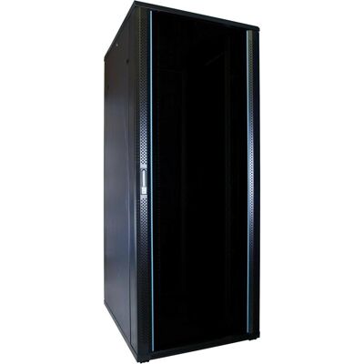 Dsit 47 HE 19” Serverschrank, mit Glastür (BxTxH) 600 x 800 x 2260mm (47 HE, 19 Zoll Rack), Serverschrank, Schwarz Dsit 47 HE 19” Serverschrank, mit Glastür (BxTxH) 600 x 800 x 2260mm (47 HE, 19 Zoll Rack), Serverschrank, Schwarz