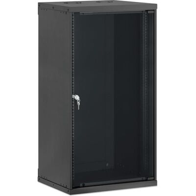 Intellinet 19" Netzwerk-Wandverteiler, Basic Line, 20 HE, 400 mm Tiefe, schwarz (20 HE, 19 Zoll Rack), Serverschrank, Schwarz Intellinet 19" Netzwerk-Wandverteiler, Basic Line, 20 HE, 400 mm Tiefe, schwarz (20 HE, 19 Zoll Rack), Serverschrank, Schwarz