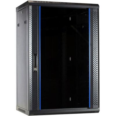 Dsit 18 HE Serverschrank, Wandgehäuse, mit Glastür (BxTxH) 600 x 450 x 900 mm (18 HE, 19 Zoll Rack), Serverschrank, Schwarz Dsit 18 HE Serverschrank, Wandgehäuse, mit Glastür (BxTxH) 600 x 450 x 900 mm (18 HE, 19 Zoll Rack), Serverschrank, Schwarz