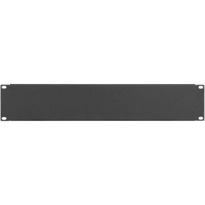 Stalflex 19" 2U Schwarzes Rack-Panel - Zubehör Stalflex 19" 2U Schwarzes Rack-Panel - Zubehör
