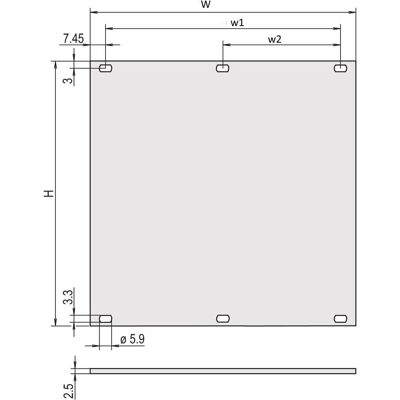 Schroff Frontblenden, Serverschrank Zubehör, Silber Schroff Frontblenden, Serverschrank Zubehör, Silber