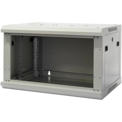 Wirewin 19/ Wandschrank, einteilig, Pro 3nd Generation, 600x450mm, hellgrau (6 HE, 19 Zoll Rack), Serverschrank, Grau Wirewin 19/ Wandschrank, einteilig, Pro 3nd Generation, 600x450mm, hellgrau (6 HE, 19 Zoll Rack), Serverschrank, Grau