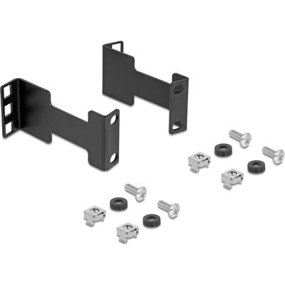 Delock Server Rack Tiefenerweiterung Adapter Montagekit zur, Serverschrank Zubehör, Schwarz Delock Server Rack Tiefenerweiterung Adapter Montagekit zur, Serverschrank Zubehör, Schwarz