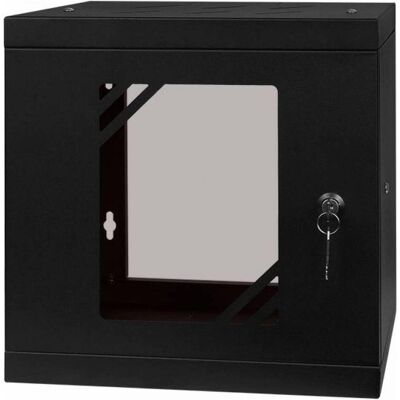 Stalflex Wandmontage Rack 6U 10" Schwarz - Rack Schrank Stalflex Wandmontage Rack 6U 10" Schwarz - Rack Schrank