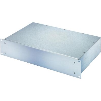 Schroff 19"-Kompletteinschub aus Stahlblech, Deck- und Bodenblech geschlossen -, Serverschrank Zubehör, Grau Schroff 19"-Kompletteinschub aus Stahlblech, Deck- und Bodenblech geschlossen -, Serverschrank Zubehör, Grau