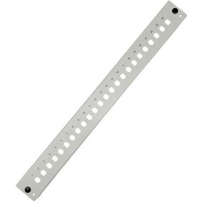 Tecline Frontblende für 19" Spleissbox 1 HE, 24x ST, FC Simplex, lichtgrau RAL 7035, Serverschrank Zubehör, Grau Tecline Frontblende für 19" Spleissbox 1 HE, 24x ST, FC Simplex, lichtgrau RAL 7035, Serverschrank Zubehör, Grau