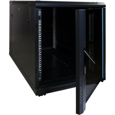 Dsit 12 HE, kleiner Serverschrank, mit Glastür (BxTxH) 600 x 1000 x 720 mm (12 HE, 19 Zoll Rack), Serverschrank, Schwarz Dsit 12 HE, kleiner Serverschrank, mit Glastür (BxTxH) 600 x 1000 x 720 mm (12 HE, 19 Zoll Rack), Serverschrank, Schwarz