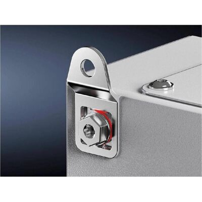 Rittal KX 1590.010 VE4ST. SZ Wandbefestigungshalter, Serverschrank Zubehör, Rot, Silber Rittal KX 1590.010 VE4ST. SZ Wandbefestigungshalter, Serverschrank Zubehör, Rot, Silber